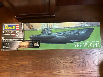 $199.99 • Buy Revell German Submarine Type Vii C41 U-boat Model Kit 1:72 Platinum Ltd Edition