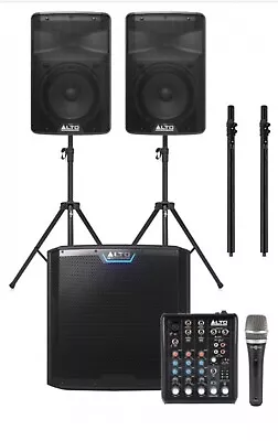 ALTO 3900 Watt COMPLETE PA SYSTEM For 400 People -Ready To Use Inc Free Mixer • £1099