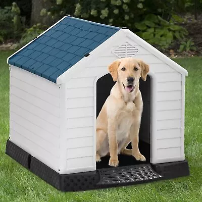 28 32 39  Plastic Dog House Indoor Outdoor Waterproof Durable Dog Shelter Kennel • $145.99