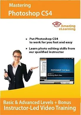 $14.95 • Buy Adobe Photoshop CS4 Self-paced Tutorial - DVD Training Course