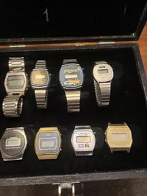 Vintage Men’s Digital/LCD Watches-FIX/REPAIR/PARTS Ford Oldsmoblie Watch Lot • $60