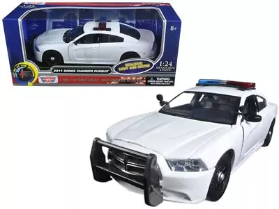 Motormax 1/24 Dodge Charger Police Car LIGHTS & SOUNDS White Black 79532 79533 • $21.99