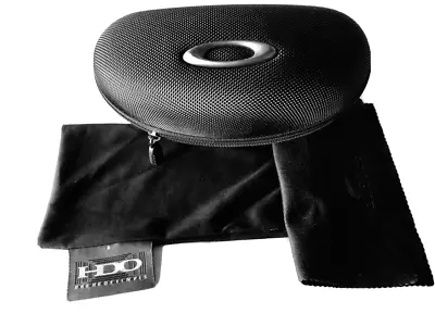 Brand New Oakley Black Genuine Sunglasses Case W/ Cleaning Cloth Dust Bag • $10.99