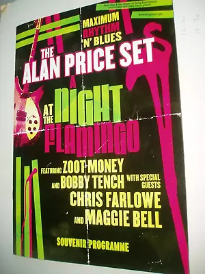 ALAN PRICE   ZOOT MONEY  CHRIS FARLOWE    AUTOGRAPHS  On Blues Programme  2009 • £9.50