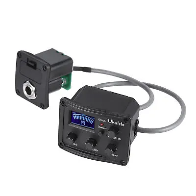 Ukelele Piezo Pickup Preamp 3-Band EQ Equalizer Tuner System With LCD B8O2 • $21.84