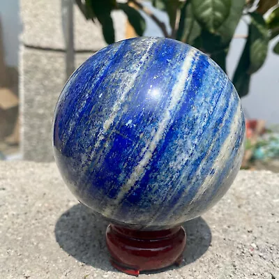 2.2LB Natural Lapis Lazuli Jasper Quartz Sphere Crystal Ball Reiki Healing. • $0.99