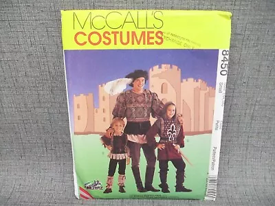 McCall's 8450 Medieval Renaissance Costumes Cosplay Doublet Small UNCUT Pattern • $5.99