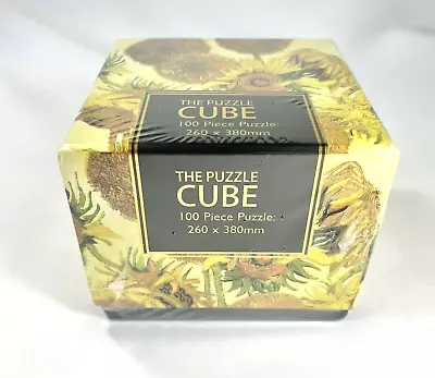 Rare 100 PC Puzzle Cube Vincent Van Gogh Sunflowers 2021 Robert Frederick New • $22