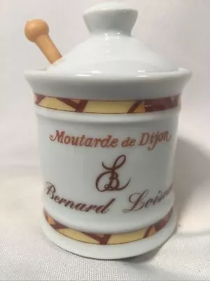 Mustard Pot Bernard Loiseau French Cuisine Dijon Edmond Fallot Porcelain France • $27.95