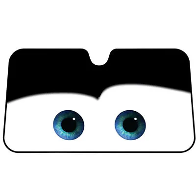 Cartoon Eye Car Windshield Sunshade Reflective Car Front Window Sun Shade Black • $30