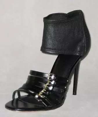 L.A.M.B. OLIVER Ankle Cuff Leather Sandal Heels Shoes Women 9 / 8.5 NEW MSRP$245 • $118.99