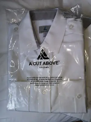 A Cut Above Tropo Fitted Pilot Shirt Short Sleeve White Brand New Unopened • £35