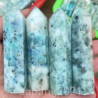 Natural Phoenix Stone Quartz Crystal Obelisk Wand Tower Point Healing Reiki 1pc • $9.19