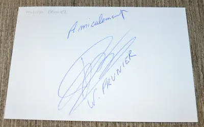 William Prunier Signed Card Autograph Auxerre Man Utd Manchester United France • £1.99