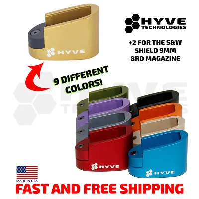 Hyve Technologies Plus 2 Mag Extension For The Smith & Wesson M&P Shield 9mm  • $29.99