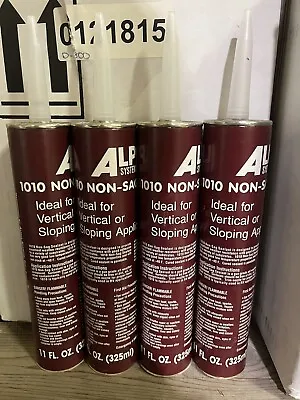 4 Pack Alpha Systems RV 1010 Non-Sag Black Sealant For Vertical Surfaces • $17.95