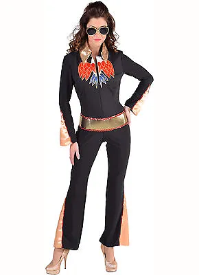 Ladies 70's  Glam Rock Las Vegas Jumpsuit • £49.95