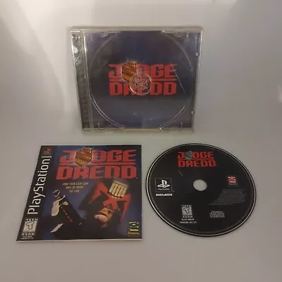 Judge Dredd Complete CIB Disc Case Manual W/ Registration PlayStation 1 PSX PS1 • $24.99