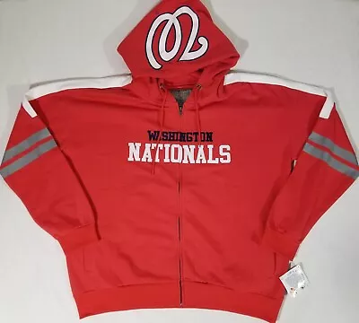 MLB Soft As A Grape WASHINGTON NATIONALS Full Zip Hoodie Womens Size 3 (3XL) NWT • $34.88