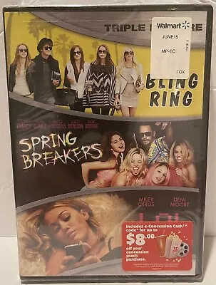 DVD TripleFeature Set:The Bling Ring/Spring Breakers/LOL Starring Miley Cyrus B3 • $16.92