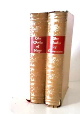 WORKS OF ROBERT LOUIS STEVENSON And VICTOR HUGO Leather-like Books • $8.95