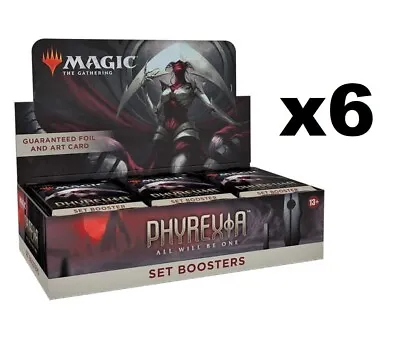 SEALED CASE! 6x Set Booster Box Phyrexia: All Will Be One MTG • $637.20