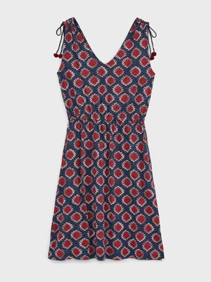 £18.95 • Buy White Stuff Women's Ikat Drawstring Jersey Dress In Navy Moroccan Multi