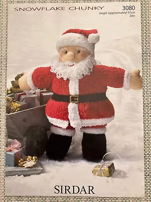 Father Christmas Santa Toy Knitting Pattern Sirdar 3080 • £2.49