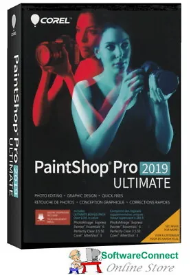 Corel Paintshop Pro 2019 Ultimate Paint Shop Pro Windows 10 8 & 7 New Sealed  • £36.13