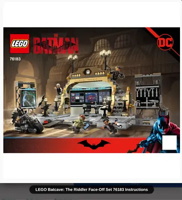 £3.15 • Buy ⭐ LEGO 76183  Batcave: The Riddler Face-Off - JUST THE INSTRUCTION BOOK NEW