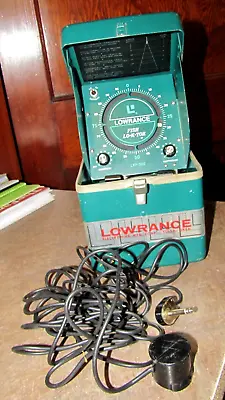 Vintage Fish Finder Lo-K-Tor Lowrance Electronics LFP-300 LOCATOR W/Transducer • $27.99