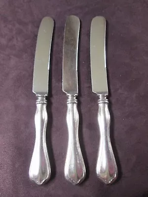 MISSION 3 Hollow Handle Luncheon Knives Smith Silverplate 1908 No Monograms    X • $22.99