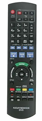 N2QAYB000339 Remote Replacement For Panasonic DVD Recorder DMR-XS350 DMRXS350EBK • £9.99