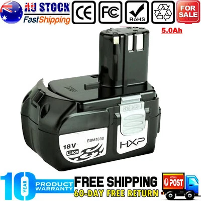 $30.98 • Buy 18V 5.0Ah Battery For Hitachi EBM1830 BCL1830 BCL1815 1840 Li-Ion Cordless Tools