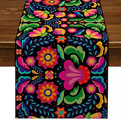 Cinco De Mayo Table Runner Mexican Fiesta Decoration Mexico Dia De Los Muertos R • $14.55