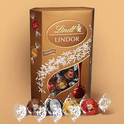 Lindt Lindor Assorted Chocolate Truffles Box - Approx. 48 Balls 600 G - The - A • £13.80