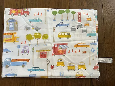 Zara Home Cot Sheet Transport Fire Engine Truck Nursery Bedding  • $10