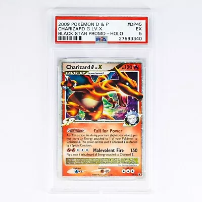 Pokémon TCG Charizard [G] Lv.X DP Black Star Promo DP45 Holo Promo PSA 5 • $49.50