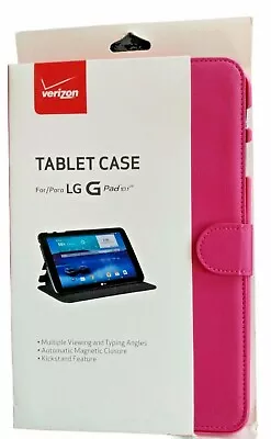 Verizon Folio Leather Protective Case Magnetic Closure For LG G Pad 10.1 LTE • $8.99