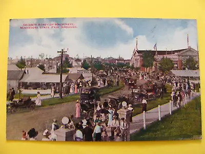 1900s Postcard Minnesota State Fair 70 Acres Of Machinery Hill • $7.50