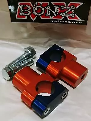 MX BONZ BAR MOUNTS WR450F 2006-2013 WR250F HANDLEBAR CLAMPS 28mm 1-1/8  FAT BAR • $57.50