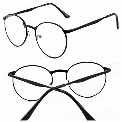 Unisex Retro Round Aluminum-magnesium ShortSight Minus Nearsight GLASS -1.0 -6.0 • $8.99