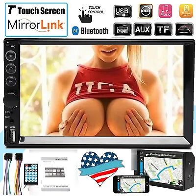 7“ Car Stereo Radio MP5 USB AUX HD Bluetooth Mirror Link Touch Screen Player FM • $43.48