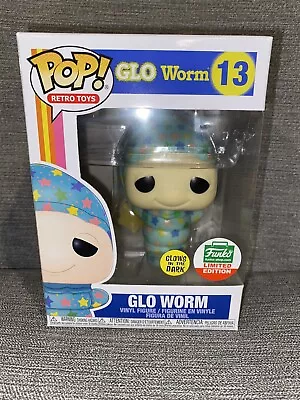 Funko Pop Glo Worm #13 GITD Funko Shop Limited Edition Retro Toys Glow • $59.99