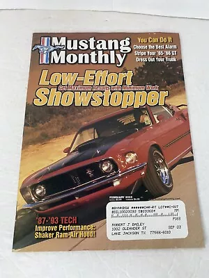 Mustang Monthly 2002 Feb - Lawman Shaker Installed • $10.47