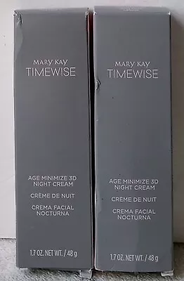 Mary Kay Timewise Age Minimize 3D Night Cream (Choose Skin Type) 1.7 Oz 48g • $19.57