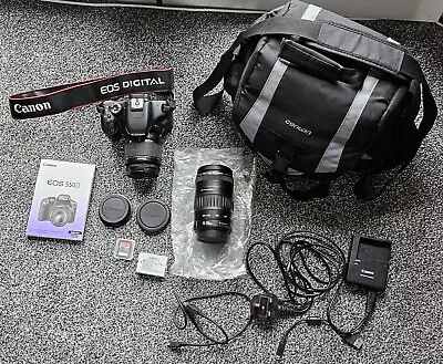 Canon EOS 550D Digital SLR Camera With 2 Lenses  EF-S 18-55mm / 90-300mm Kit • £23.22