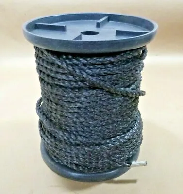 Mil-Spec 5/16  Diameter Black Nylon Braided Rope 250' Foot Spool Army 12450217  • $48