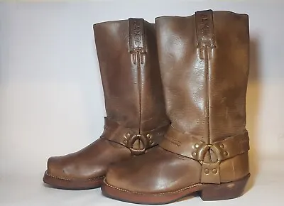 £29.52 • Buy Sancho Biker Cowboy 4987 Boots Brown Vintage Size 36 Eur 5.5 Us Women Spain