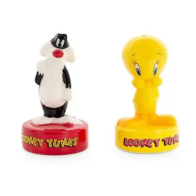 Looney Tunes Sylvester And Tweety Ceramic Salt And Pepper Shakers | Set Of 2 • $10.99